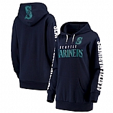 Women Seattle Mariners G III 4Her by Carl Banks Extra Innings Pullover Hoodie Navy,baseball caps,new era cap wholesale,wholesale hats